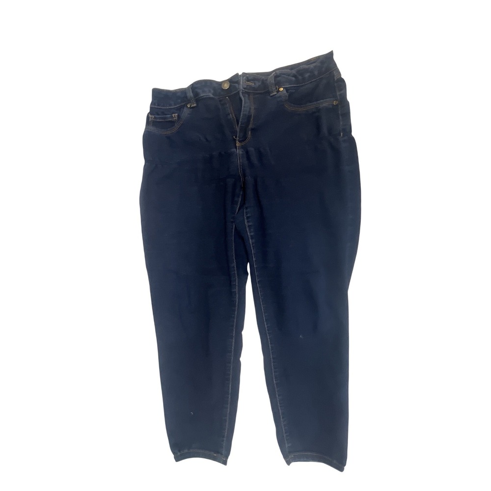d.jeans Womens Size 12 Dark Wash Skinny Jeans High‎ Rise Stretch Blue Indigo